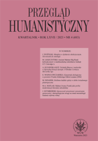Metafora w dyskursie ekokrytycznym. Od retoryki do ontologii