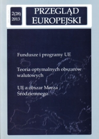 Teoria optymalnych obszarów walutowych
a budowa unii walutowej w Europie