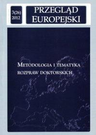 Zarys problematyki przywództwa politycznego w Unii Europejskiej