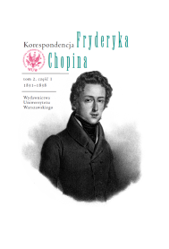 Korespondencja Fryderyka Chopina. Tom 2, część 1. 1831–1838
