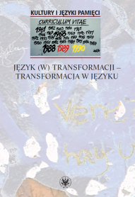 Język (w) transformacji – transformacja w języku