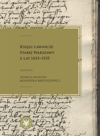 Księgi ławnicze Starej Warszawy z lat 1453-1535