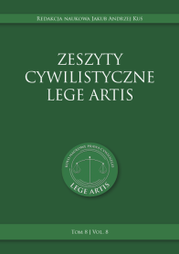 Zeszyty cywilistyczne Lege Artis. Tom 8