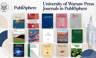 A selection of University of Warsaw academic journals presented in PubliSphere.