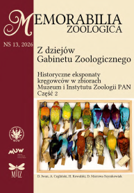Z dziejów Gabinetu Zoologicznego. Historyczne eksponaty kręgowców w zbiorach Muzeum i Instytutu Zoologii PAN. Część 2